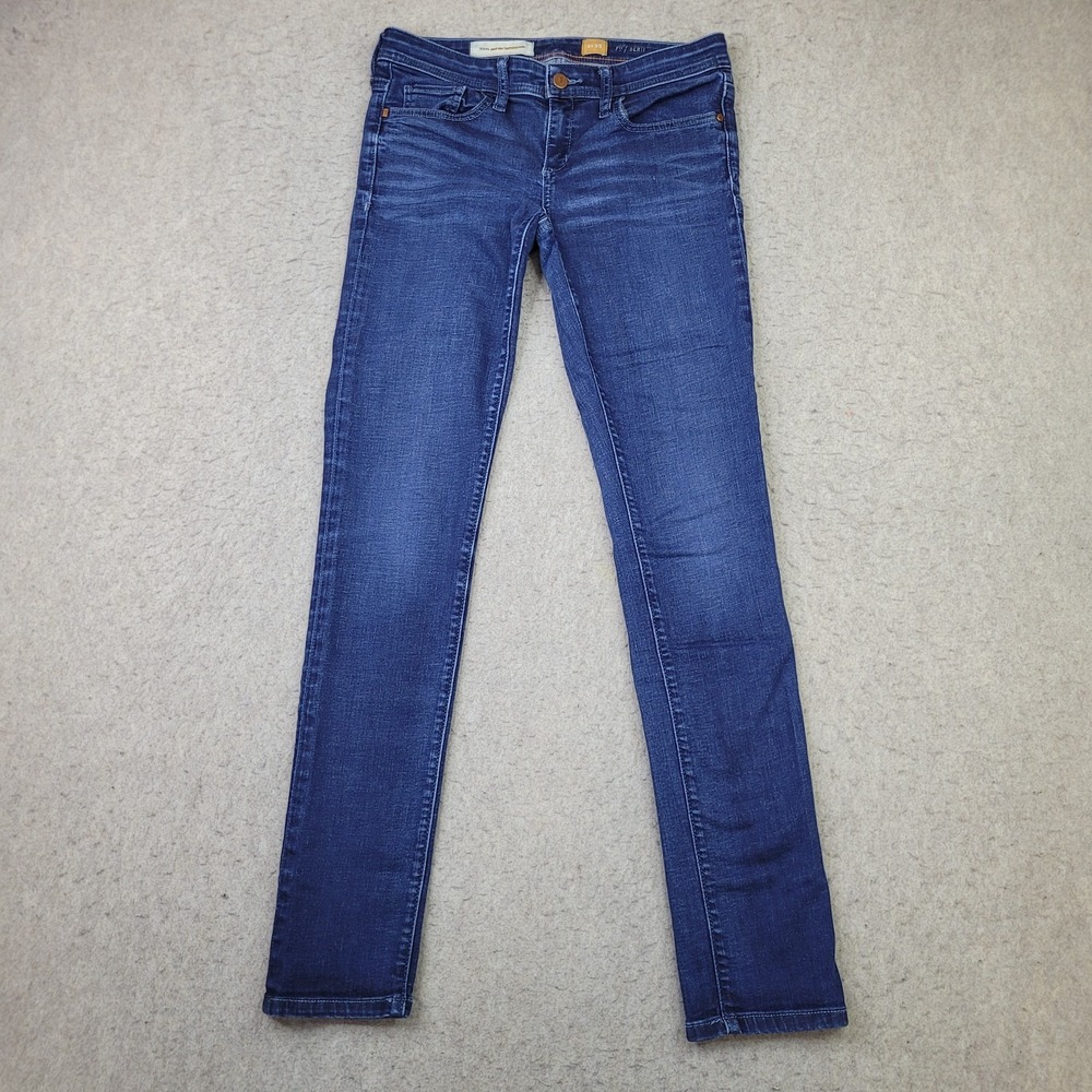 Pilcro And‎ The Letterpress Serif Jeans Womens 28 Skinny Blue Dark Wash Stretch